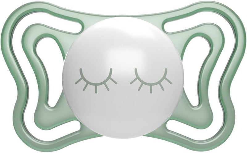 Chicco PhysioForma® Light Silicone Soother 16-36m 2Pcs, Glow/Lumi (Mixed: CLOSED EYES - BOATS) - Image 5